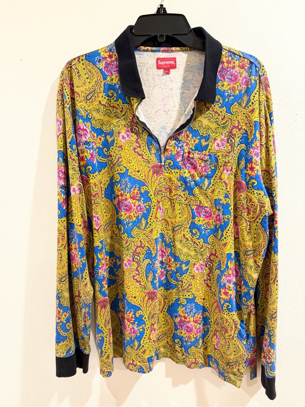 Supreme Fall/Winter 2017 Paisley Polo Shirt Size Large